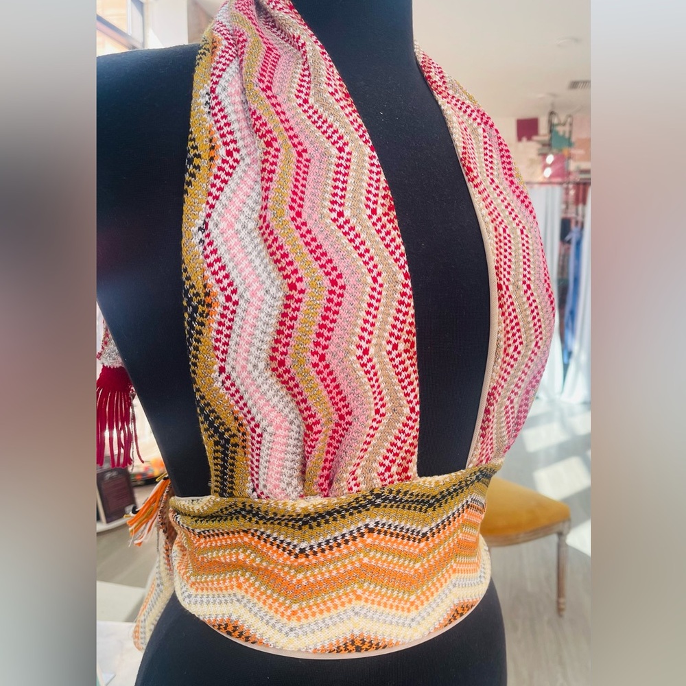 Reworked Missoni Halter Top